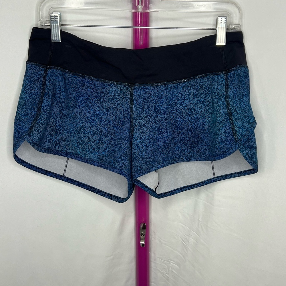 lululemon athletica Black and Blue Athletic Shorts